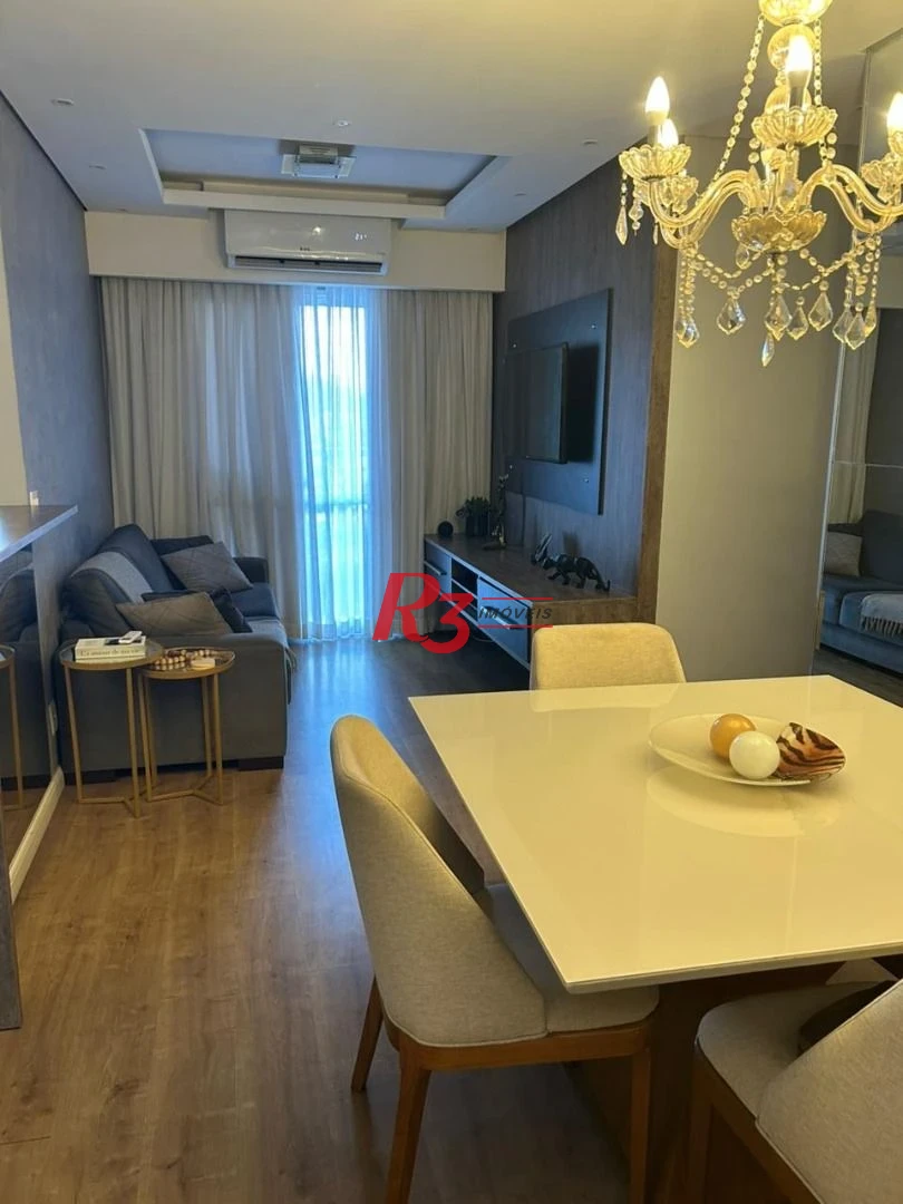 Apartamento com 2 dormitórios à venda, 62 m² por R$ 600.000,00 - Marapé - Santos/SP