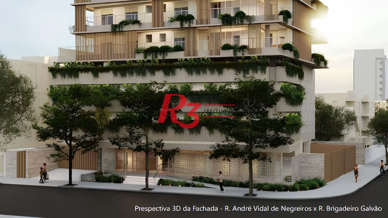 Casa suspensa com 3 suites à venda,  - Ponta da Praia - Santos/SP