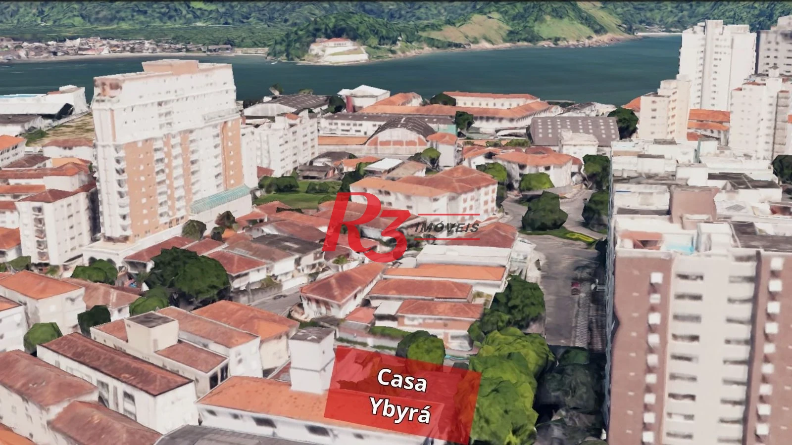 Casa suspensa com 3 suites à venda,  - Ponta da Praia - Santos/SP
