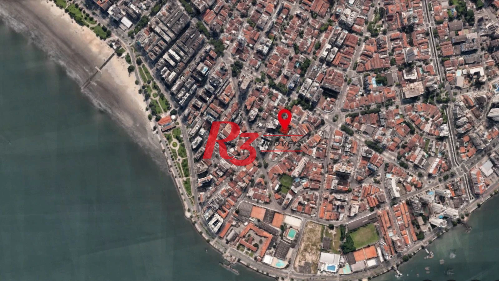 Casa suspensa com 3 suites à venda,  - Ponta da Praia - Santos/SP