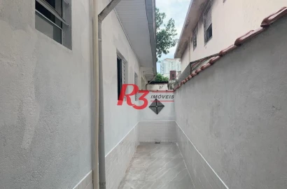 Casa para alugar, 100 m² por R$ 4.545,70/mês - Embaré - Santos/SP