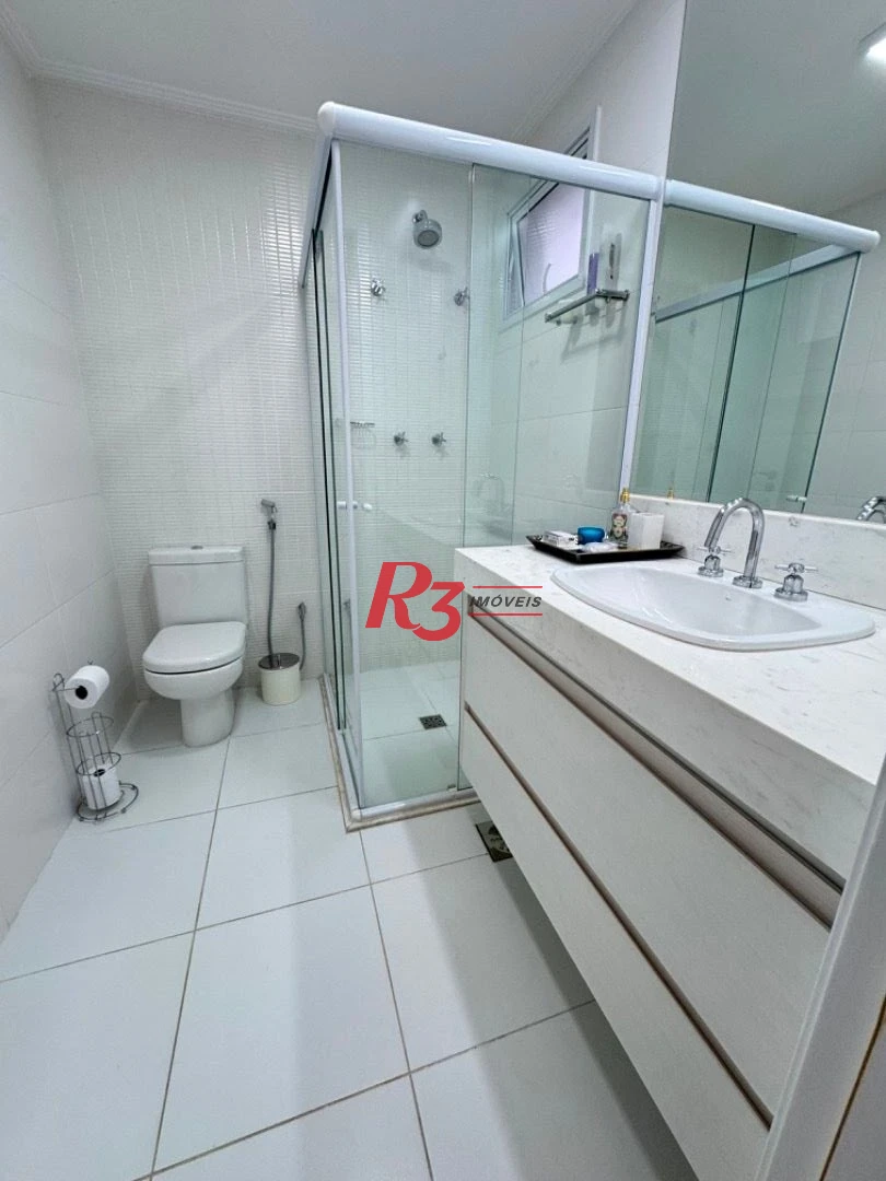 Apartamento para alugar, 232 m² por R$ 29.000,02/mês - Aparecida - Santos/SP