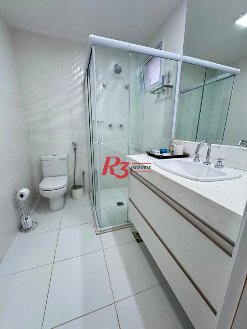 Apartamento para alugar, 232 m² por R$ 29.000,02/mês - Aparecida - Santos/SP