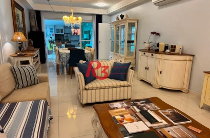 Apartamento para alugar, 232 m² por R$ 29.000,02/mês - Aparecida - Santos/SP