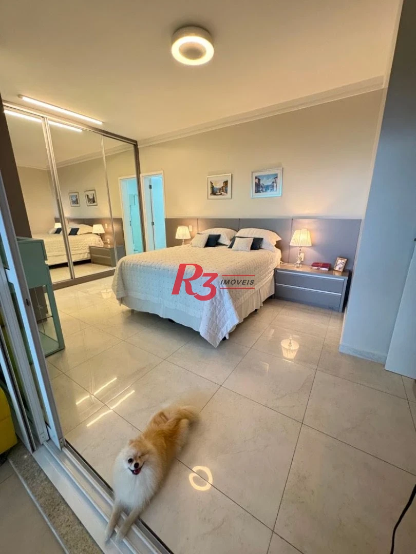 Apartamento para alugar, 232 m² por R$ 29.000,02/mês - Aparecida - Santos/SP