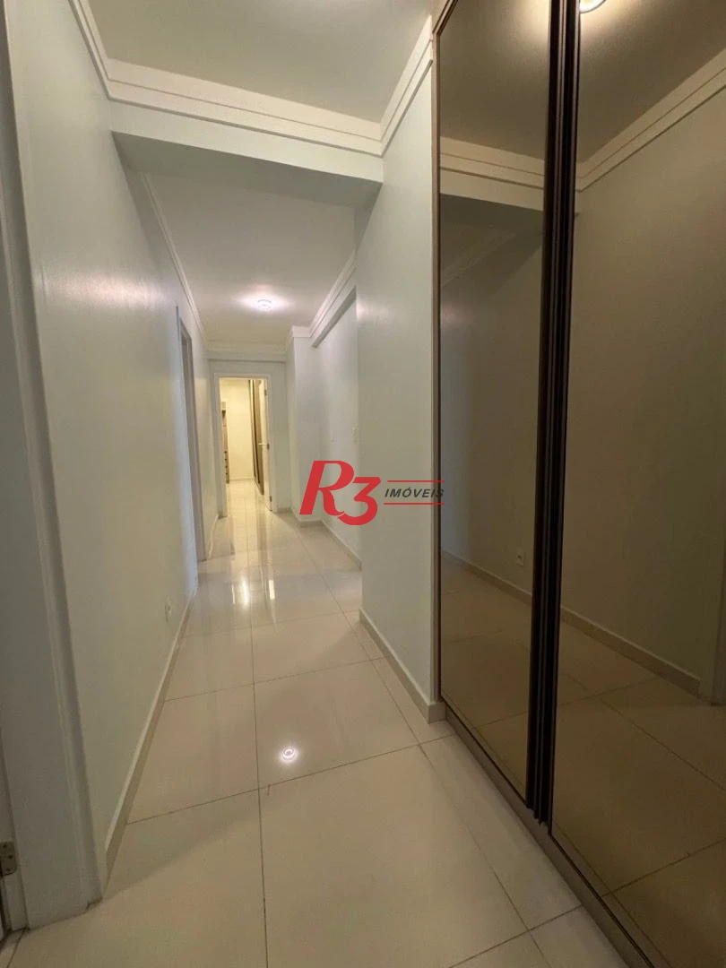 Apartamento para alugar, 232 m² por R$ 29.000,02/mês - Aparecida - Santos/SP