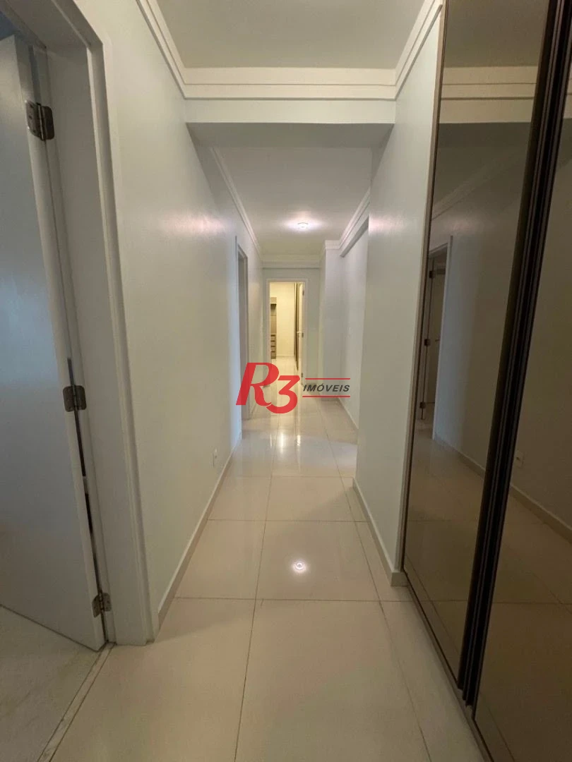 Apartamento para alugar, 232 m² por R$ 29.000,02/mês - Aparecida - Santos/SP