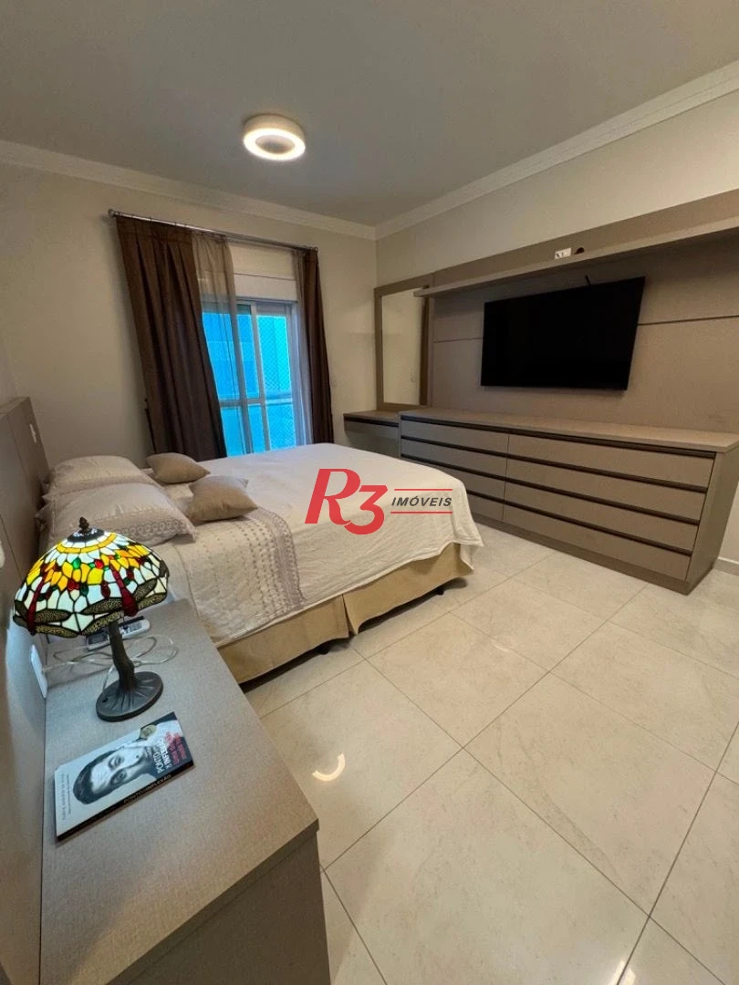 Apartamento para alugar, 232 m² por R$ 29.000,02/mês - Aparecida - Santos/SP