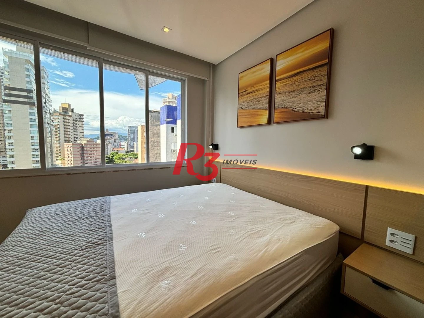 Apartamento para alugar, 44 m² por R$ 5.500,02/mês - Gonzaga - Santos/SP