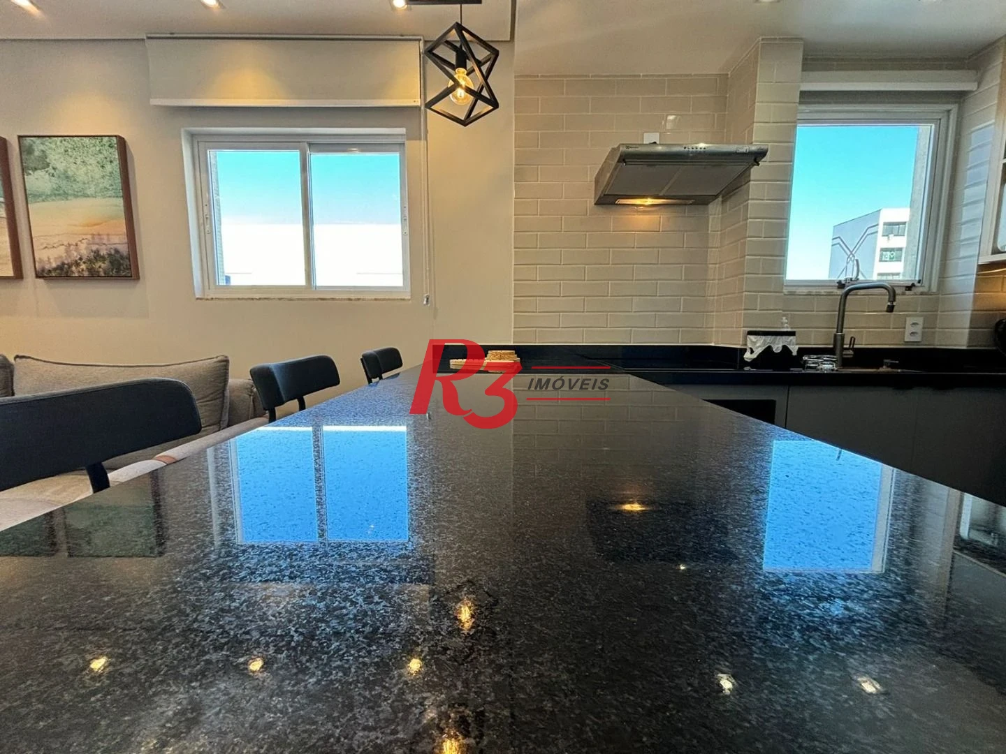 Apartamento para alugar, 44 m² por R$ 5.500,02/mês - Gonzaga - Santos/SP