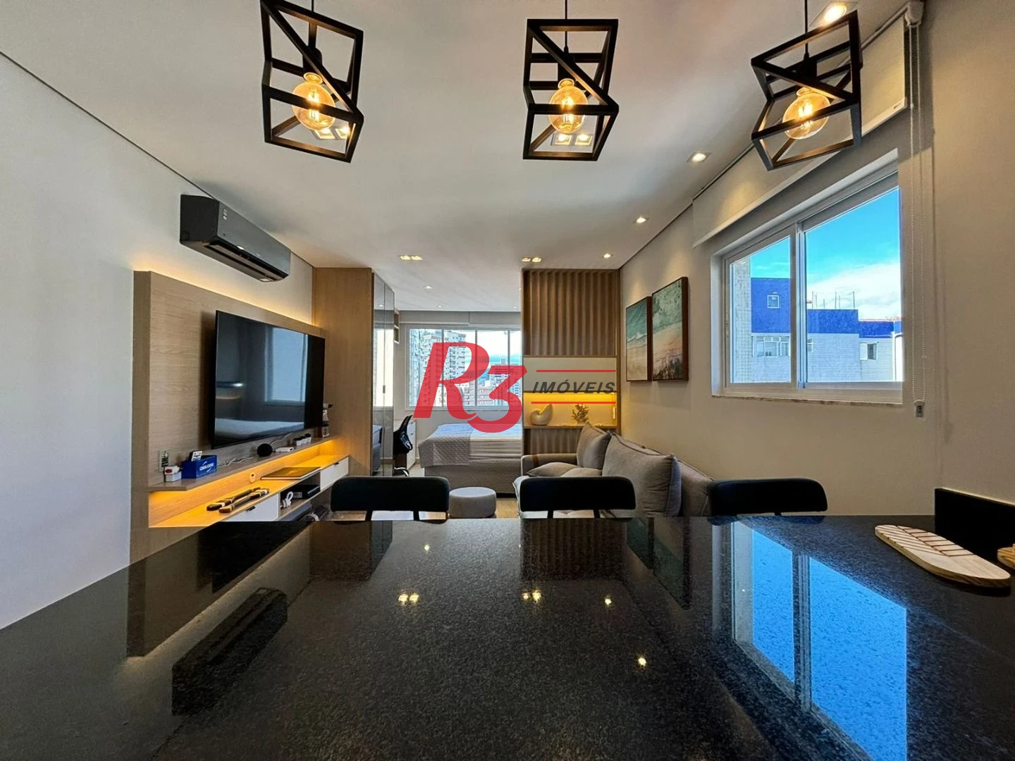 Apartamento para alugar, 44 m² por R$ 5.500,02/mês - Gonzaga - Santos/SP