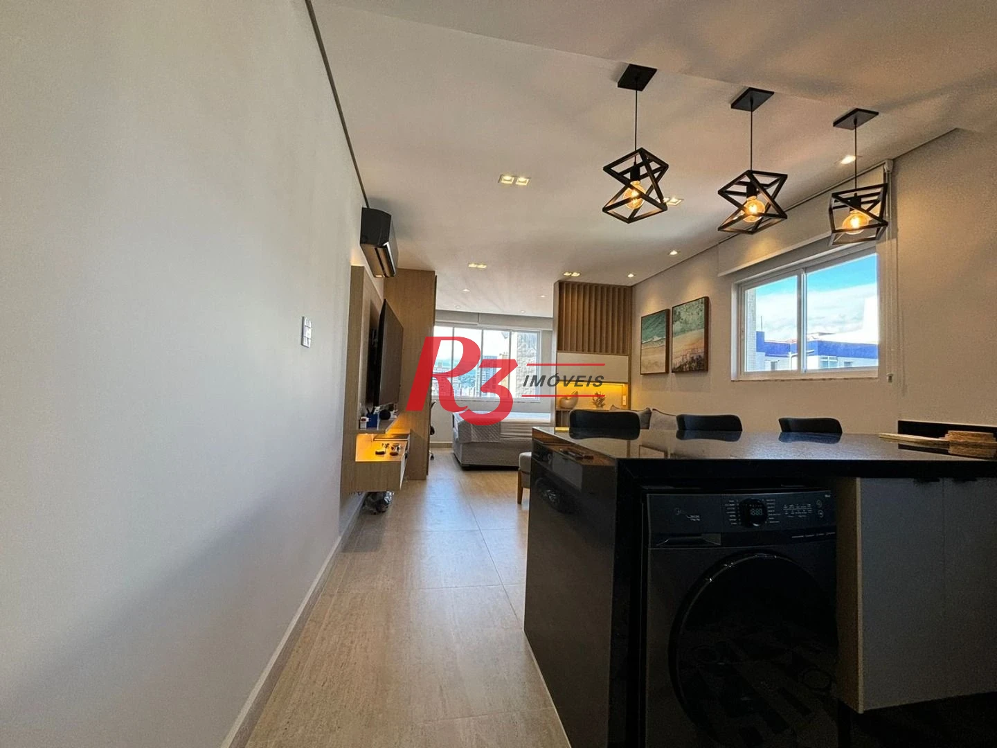 Apartamento para alugar, 44 m² por R$ 5.500,02/mês - Gonzaga - Santos/SP