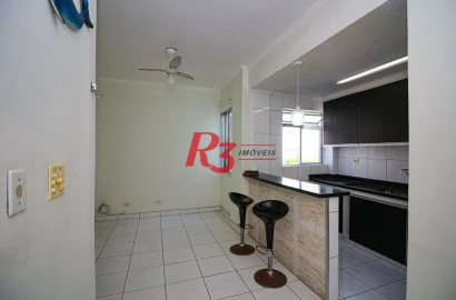 Apartamento, 44 m² - venda por R$ 210.000,00 ou aluguel por R$ 2.500,01/mês - José Menino - Santos/SP