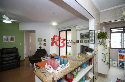Apartamento para alugar, 67 m² por R$ 4.500,00/mês - José Menino - Santos/SP