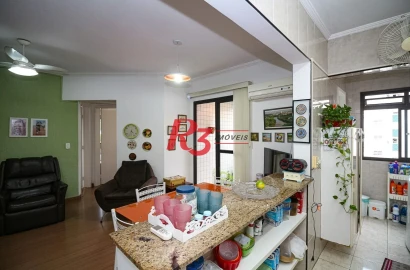 Apartamento para alugar, 67 m² por R$ 4.500,00/mês - José Menino - Santos/SP