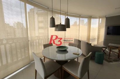 Apartamento com 3 dormitórios à venda, 209 m² por R$ 2.500.000,00 - Boqueirão - Santos/SP