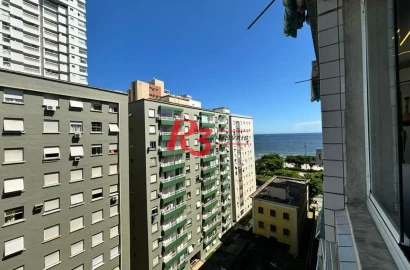 Kitnet para alugar, 28 m² por R$ 5.000,02/mês - Embaré - Santos/SP