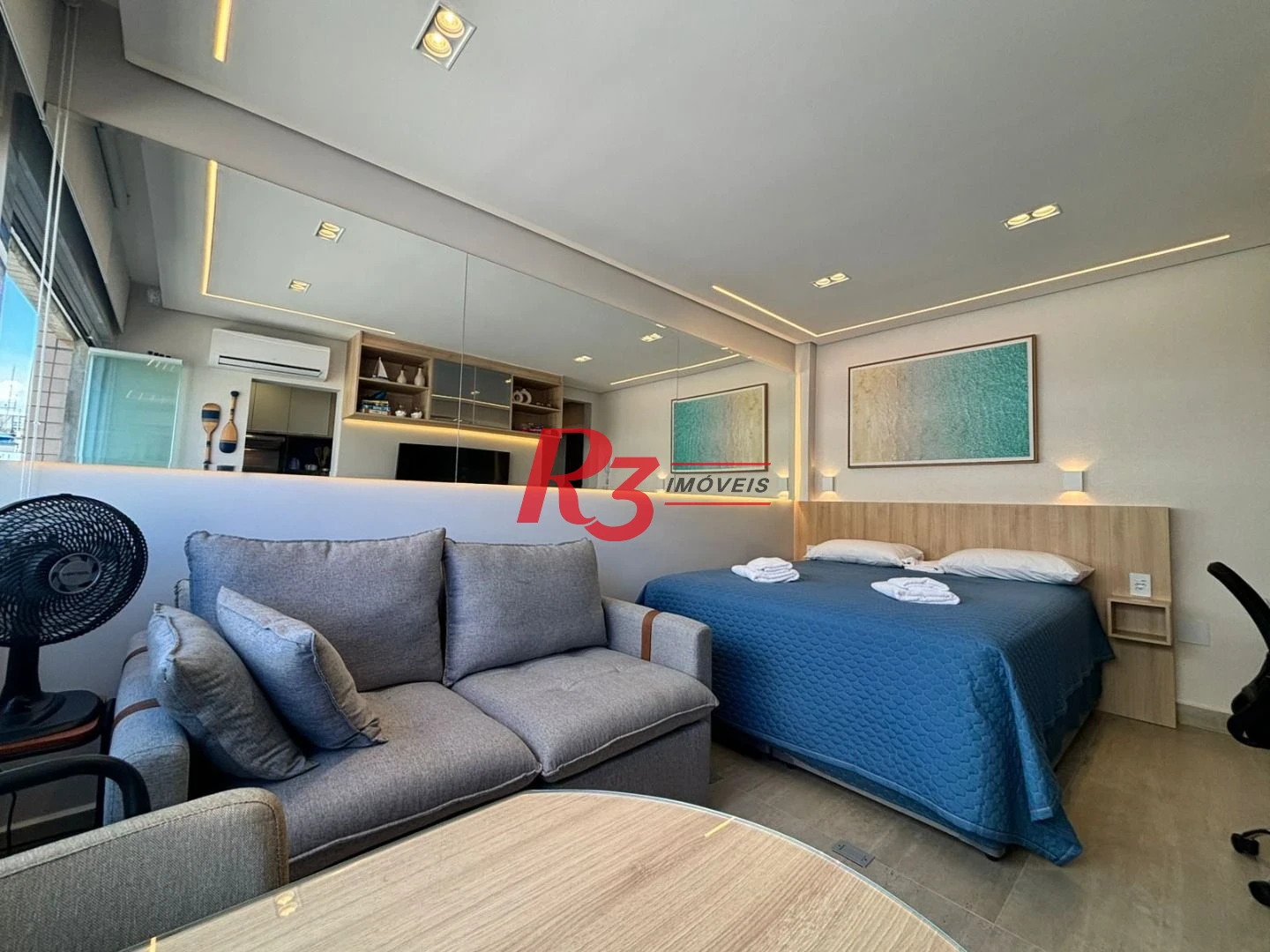 Kitnet para alugar, 28 m² por R$ 5.000,02/mês - Embaré - Santos/SP