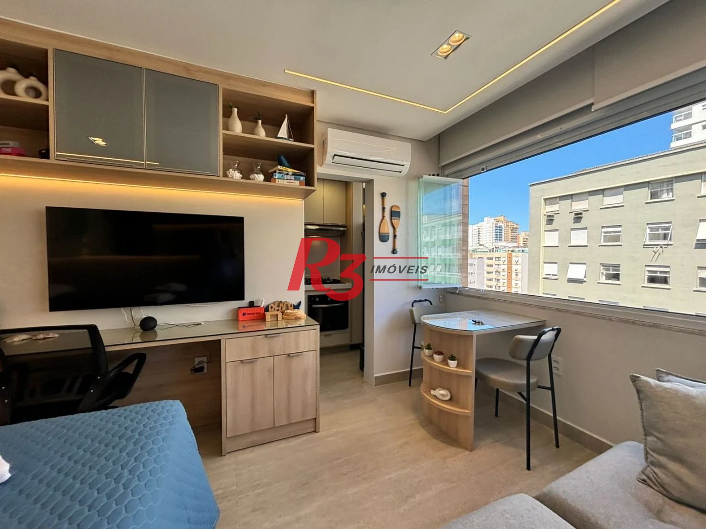 Kitnet para alugar, 28 m² por R$ 5.000,02/mês - Embaré - Santos/SP
