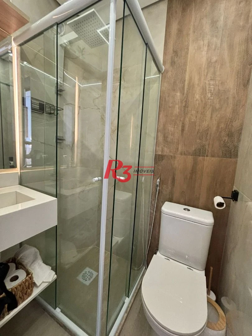 Kitnet para alugar, 28 m² por R$ 5.000,02/mês - Embaré - Santos/SP