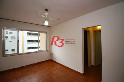 Apartamento com 1 dormitório à venda, 52 m² por R$ 375.000,00 - Gonzaga - Santos/SP