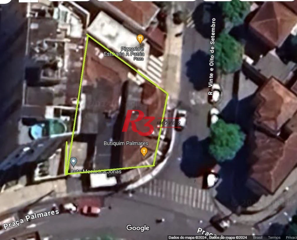 Terreno à venda, 460 m² por R$ 3.150.000,00 - Macuco - Santos/SP