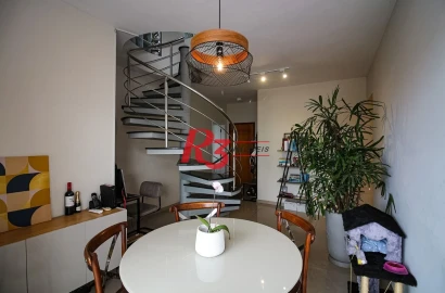 Cobertura à venda, 157 m² por R$ 950.000,00 - Encruzilhada - Santos/SP