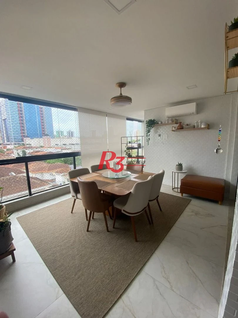 Apartamento à venda, 121 m² por R$ 1.700.000,00 - Aparecida - Santos/SP