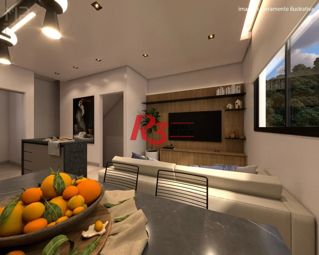 Village com 2 dormitórios à venda, 90 m² por R$ 580.000,00 - Marapé - Santos/SP