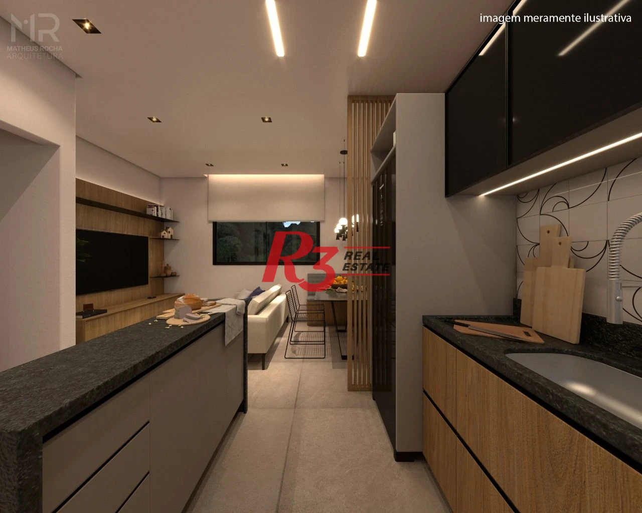 Village com 2 dormitórios à venda, 90 m² por R$ 580.000,00 - Marapé - Santos/SP
