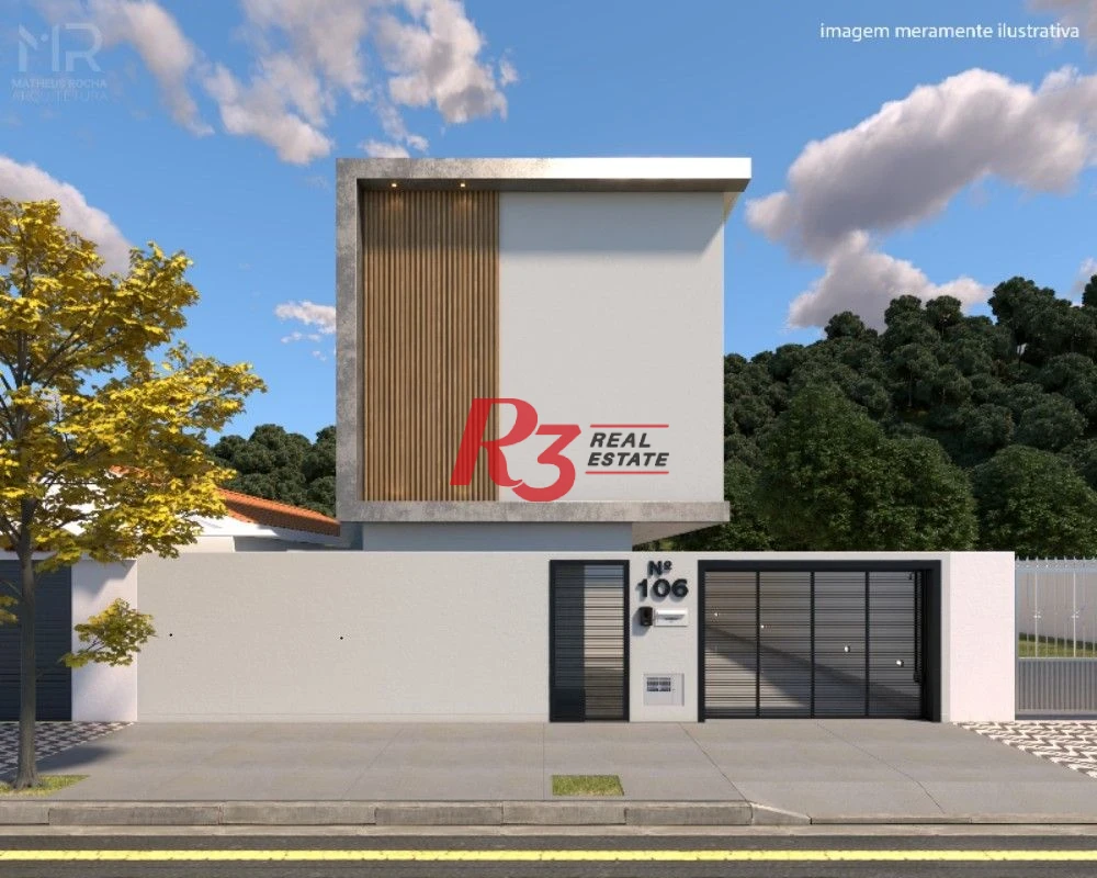 Village com 2 dormitórios à venda, 90 m² por R$ 580.000,00 - Marapé - Santos/SP