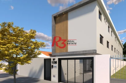 Village com 2 dormitórios à venda, 90 m² por R$ 390.000,00 - Marapé - Santos/SP