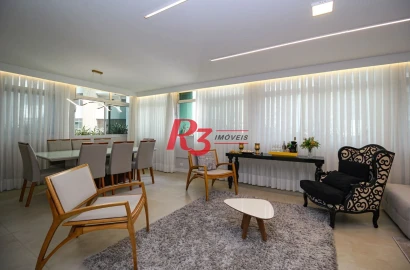 Apartamento com 3 dormitórios à venda, 208 m² por R$ 2.690.000,00 - Aparecida - Santos/SP