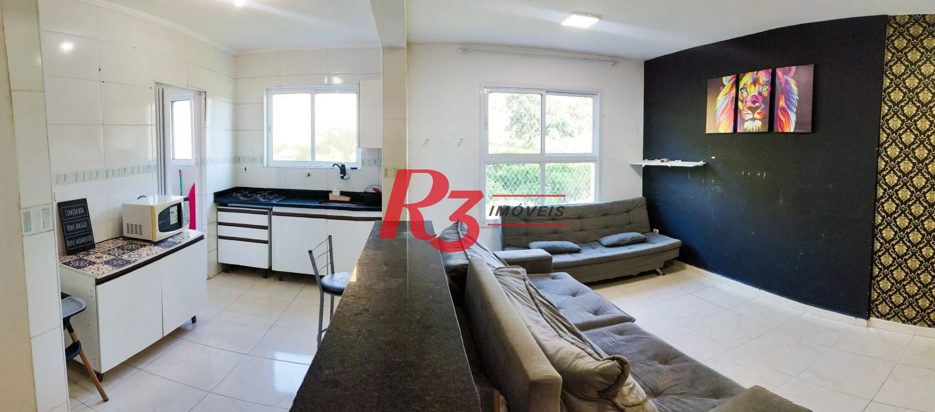 Apartamento com 2 dormitórios à venda, 58 m² por R$ 282.000,00 - Vila Voturuá - São Vicente/SP