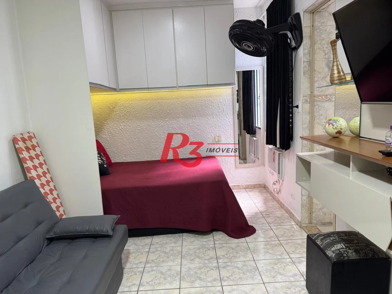 Apartamento com 1 dormitório à venda, 34 m² por R$ 330.000,00 - Ponta da Praia - Santos/SP