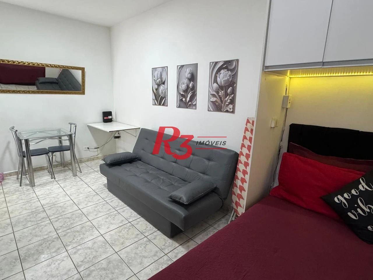 Apartamento com 1 dormitório à venda, 34 m² por R$ 330.000,00 - Ponta da Praia - Santos/SP
