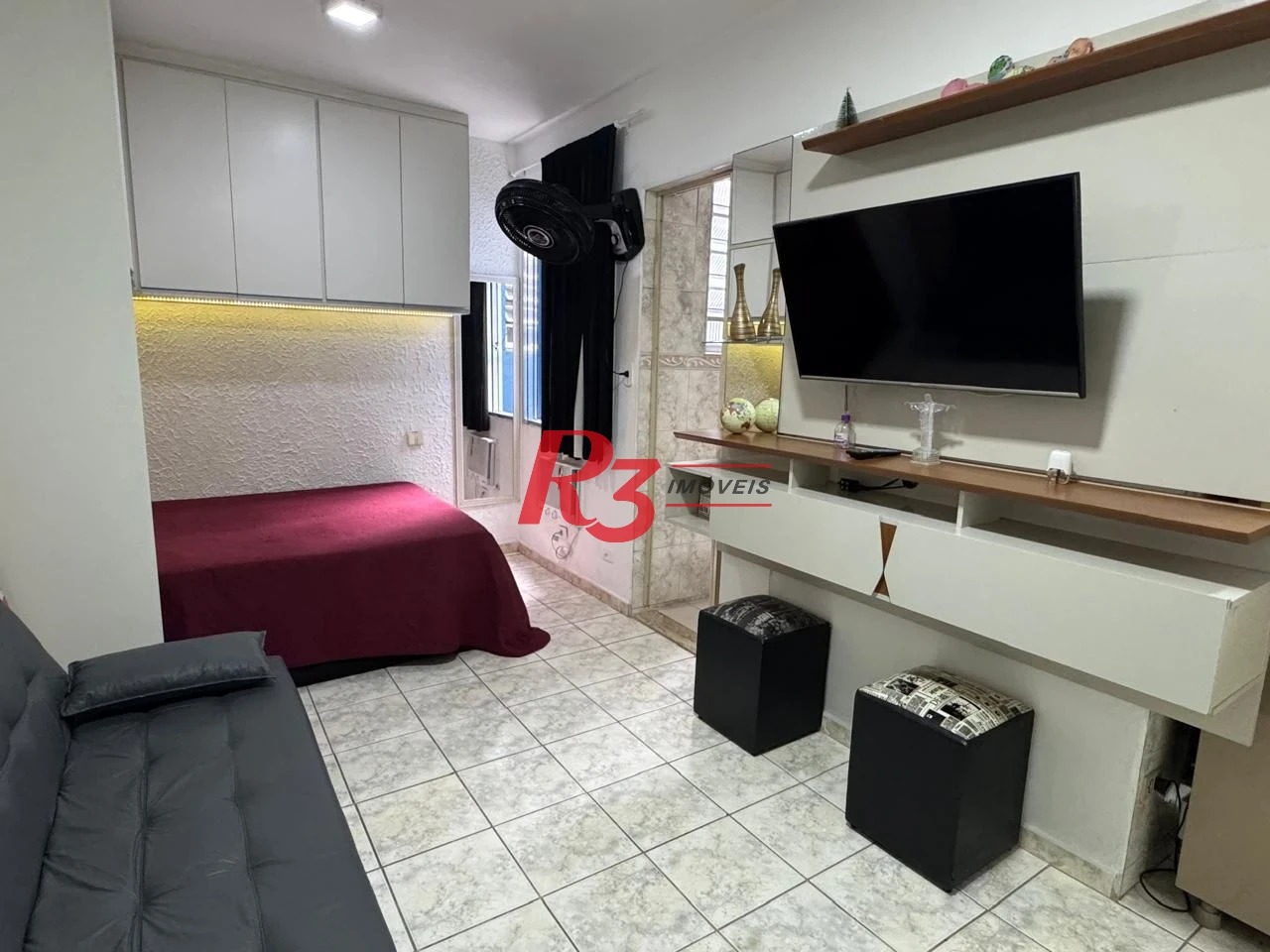 Apartamento com 1 dormitório à venda, 34 m² por R$ 330.000,00 - Ponta da Praia - Santos/SP