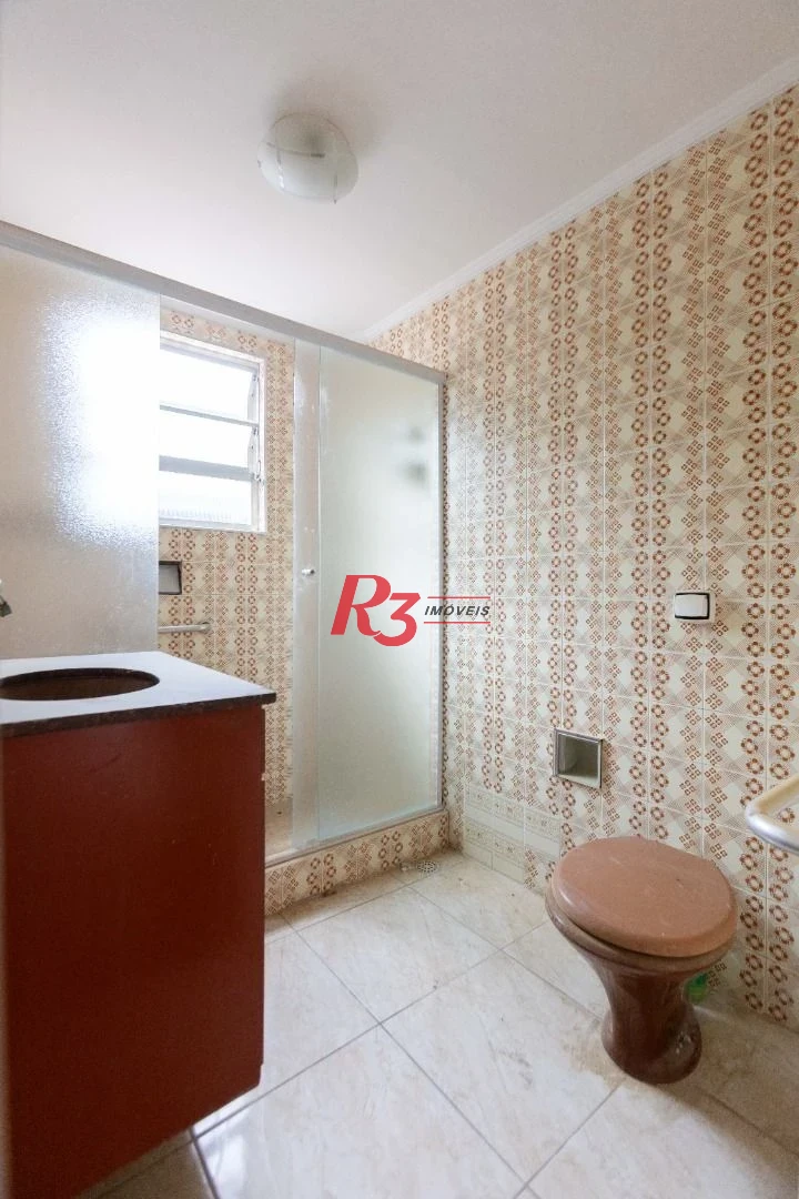 Apartamento com 3 dormitórios para alugar, 80 m² - Marapé - Santos/SP