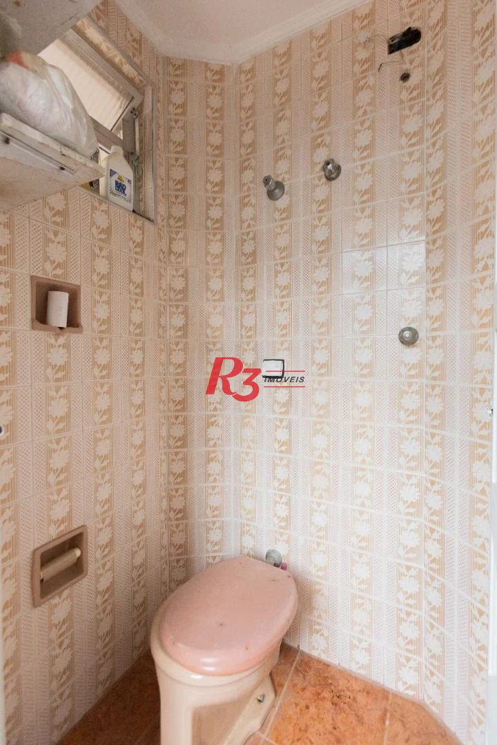 Apartamento com 3 dormitórios para alugar, 80 m² - Marapé - Santos/SP