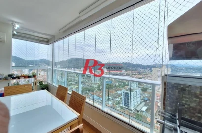 Apartamento com 3 dormitórios, 88 m² - venda por R$ 1.385.000,00 ou aluguel por R$ 8.700,02/mês - Campo Grande - Santos/SP