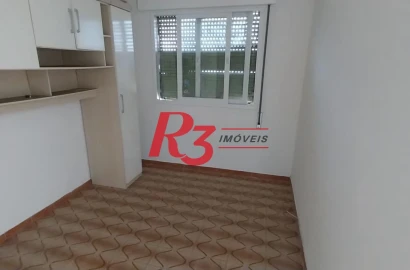 Apartamento com 1 dormitório à venda, 50 m² por R$ 340.000,00 - Embaré - Santos/SP
