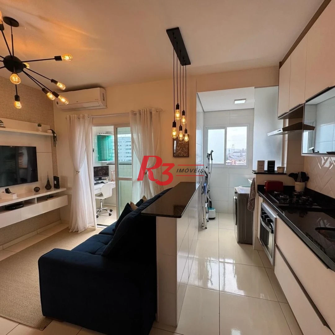 Apartamento à venda, 38 m² por R$ 450.000,00 - Macuco - Santos/SP