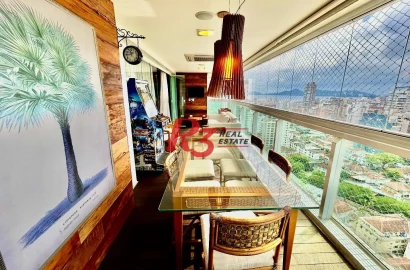 Apartamento com 3 dormitórios, 191 m² - venda por R$ 2.980.000,00 ou aluguel por R$ 18.000,00/mês - Embaré - Santos/SP
