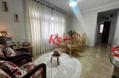 Apartamento com 2 dormitórios à venda, 72 m² por R$ 460.000,00 - Aparecida - Santos/SP