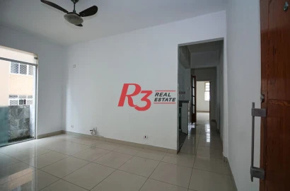 Apartamento com 2 dormitórios para alugar, 89 m² por R$ 3.100,00/mês - Boqueirão - Santos/SP