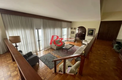 Apartamento com 4 dormitórios à venda, 235 m² por R$ 1.400.000,00 - Ilha Porchat - São Vicente/SP