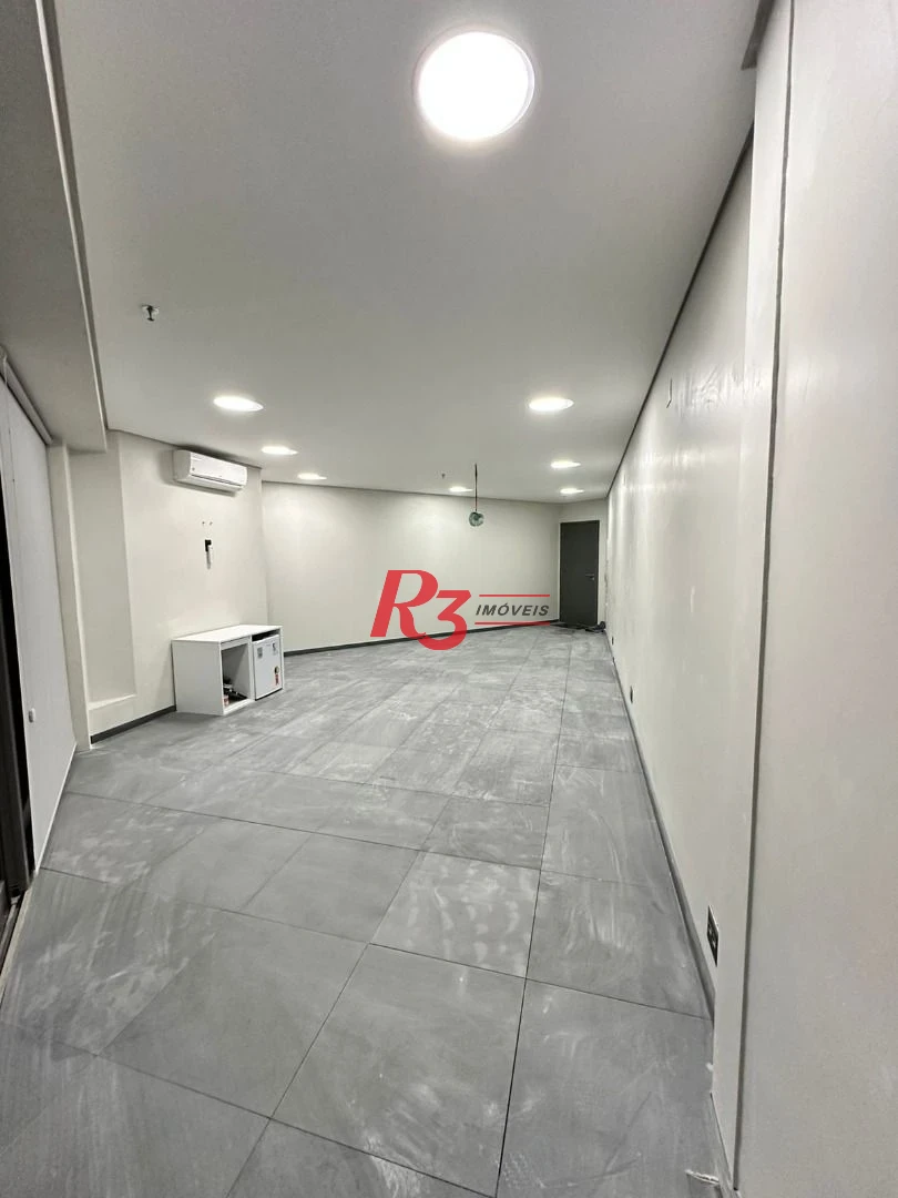 Sala para alugar, 42 m² por R$ 2.588,00/mês - Valongo - Santos/SP