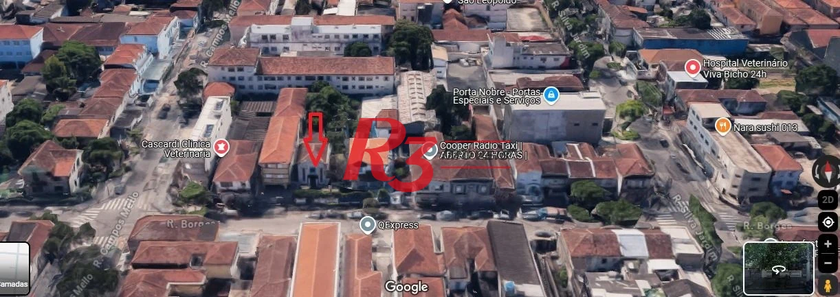 Terreno à venda, 650 m² por R$ 2.128.000,00 - Macuco - Santos/SP