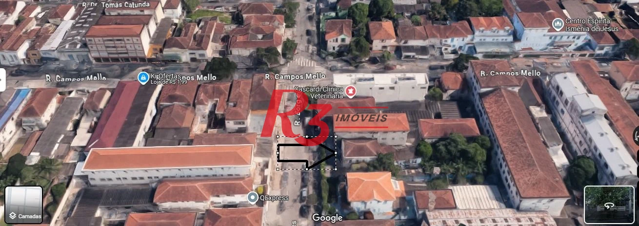 Terreno à venda, 650 m² por R$ 2.128.000,00 - Macuco - Santos/SP