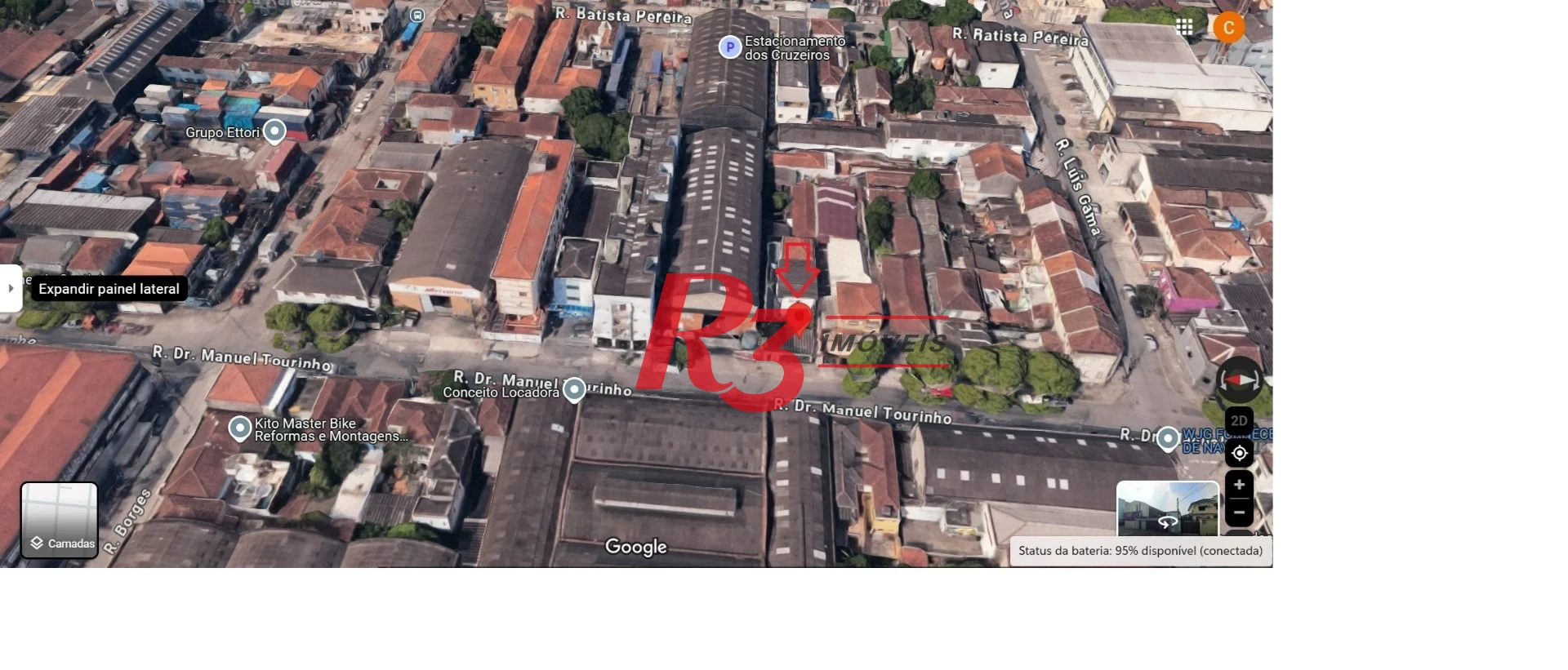 Terreno à venda, 500 m² por R$ 1.340.000,00 - Macuco - Santos/SP